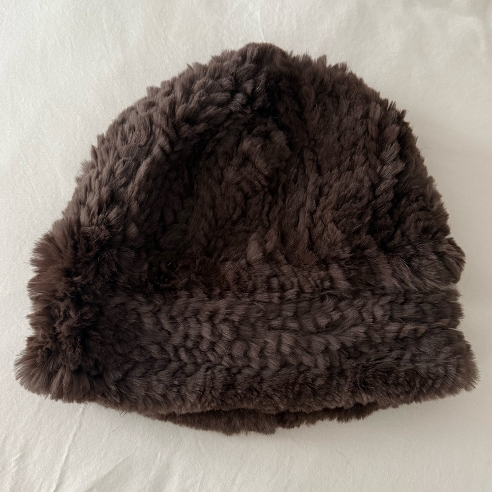 Lord & Taylor Mocha Fur Winter Hat